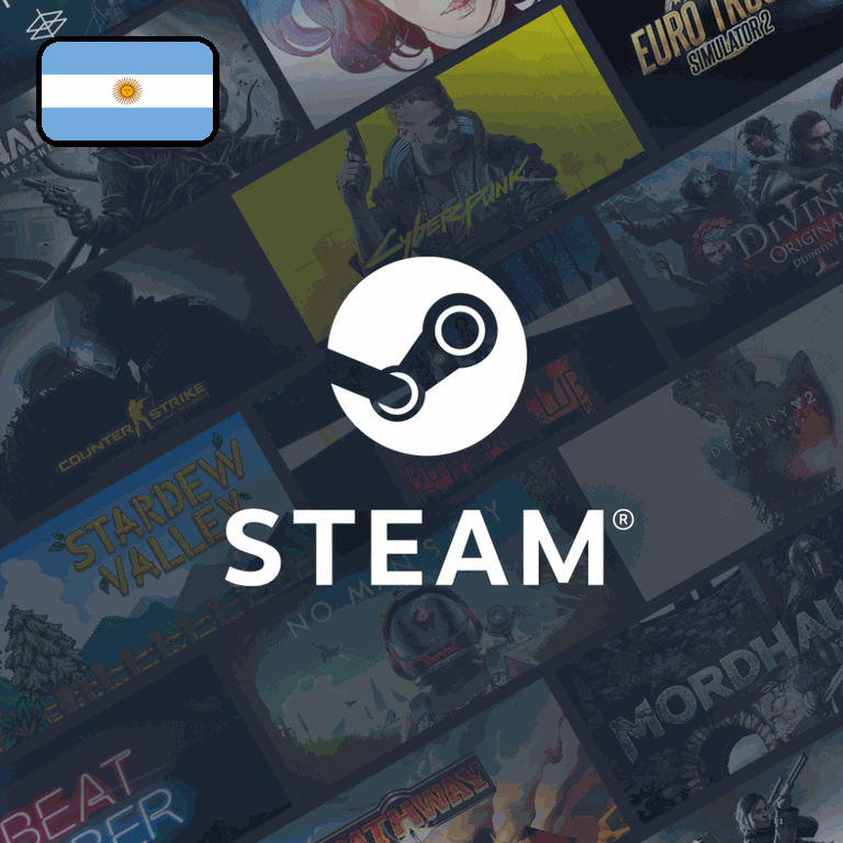 Steam Wallet Code — карта (Аргентина) — 20 USD (Аргентина)